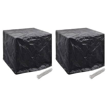 279126 vidaXL Garden Water Tank Covers 2 pcs 8 Eyelets 116x100x120 cm(2x41644)