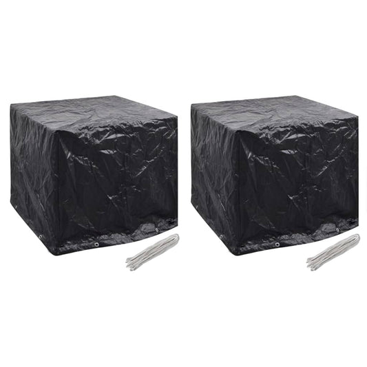279126 vidaXL Garden Water Tank Covers 2 pcs 8 Eyelets 116x100x120 cm(2x41644)