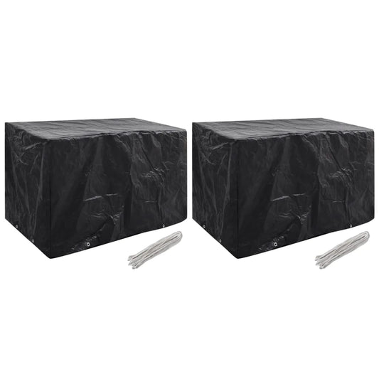 279128 vidaXL Garden Furniture Covers 2 pcs 8 Eyelets 140x70x90 cm(2x41646)