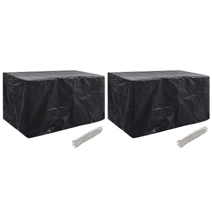 279129 vidaXL Garden Furniture Covers 2 pcs 8 Eyelets 180x70x90 cm(2x41647)
