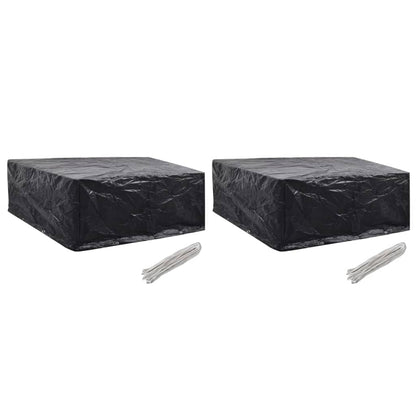 vidaXL Garden Furniture Covers 2 pcs 10 Eyelets 260x260x90 cm