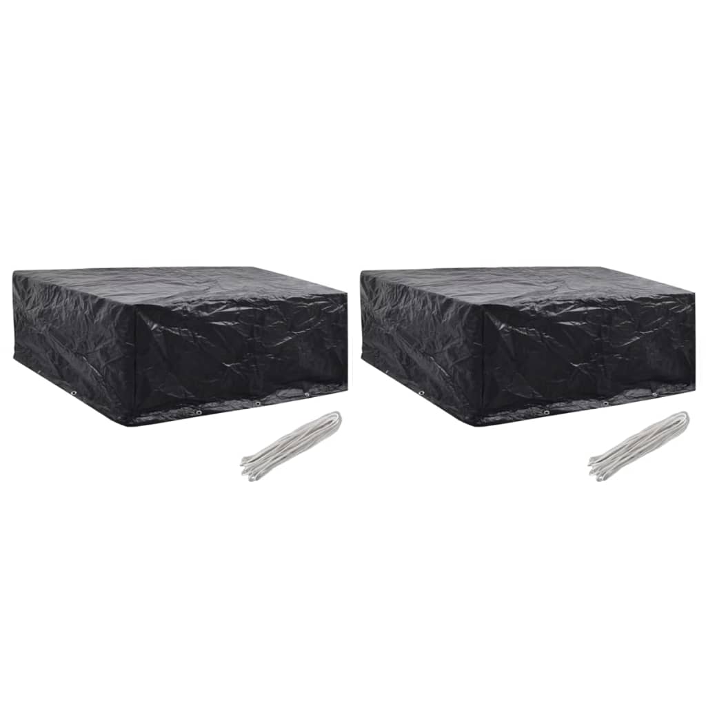 279130 vidaXL Garden Furniture Covers 2 pcs 10 Eyelets 260x260x90 cm(2x41648)