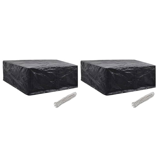 279130 vidaXL Garden Furniture Covers 2 pcs 10 Eyelets 260x260x90 cm(2x41648)