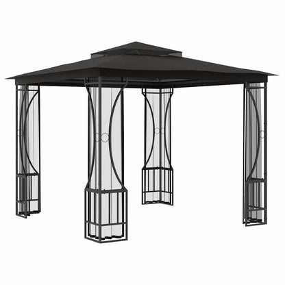 vidaXL Gazebo with Nets 300x300x265 cm Anthracite