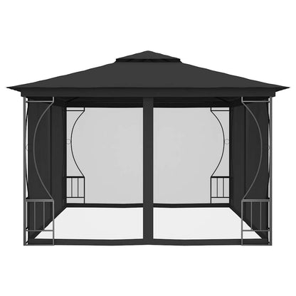 vidaXL Gazebo with Nets 300x400x265 cm Anthracite