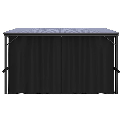 vidaXL Gazebo with Curtain 405x294x244 cm Anthracite