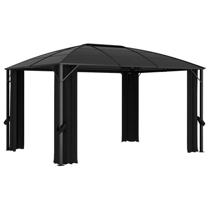 48601 vidaXL Gazebo with Curtains 400x300x265 cm Anthracite