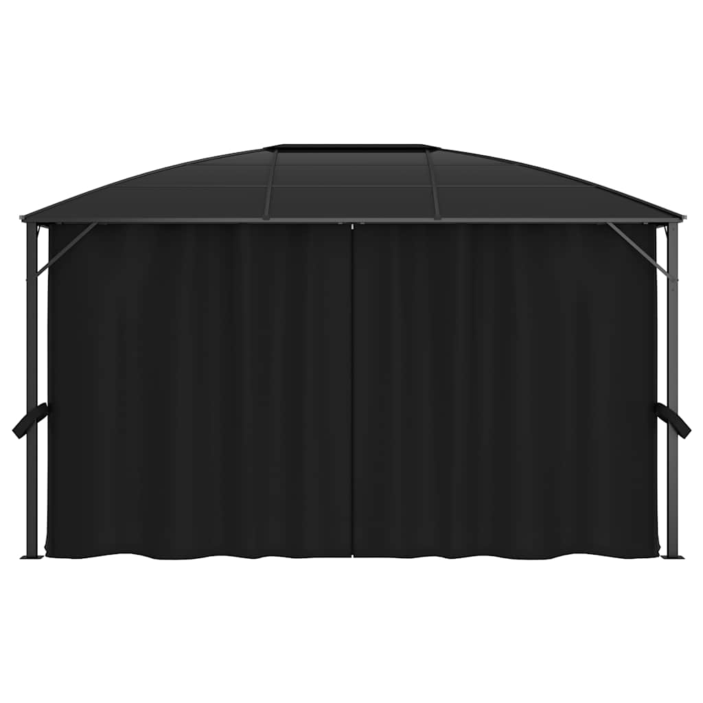 48601 vidaXL Gazebo with Curtains 400x300x265 cm Anthracite