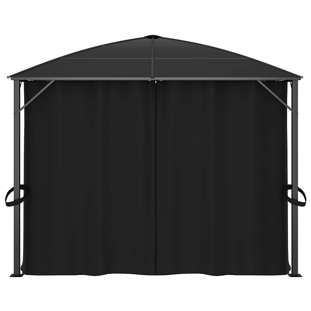 48601 vidaXL Gazebo with Curtains 400x300x265 cm Anthracite