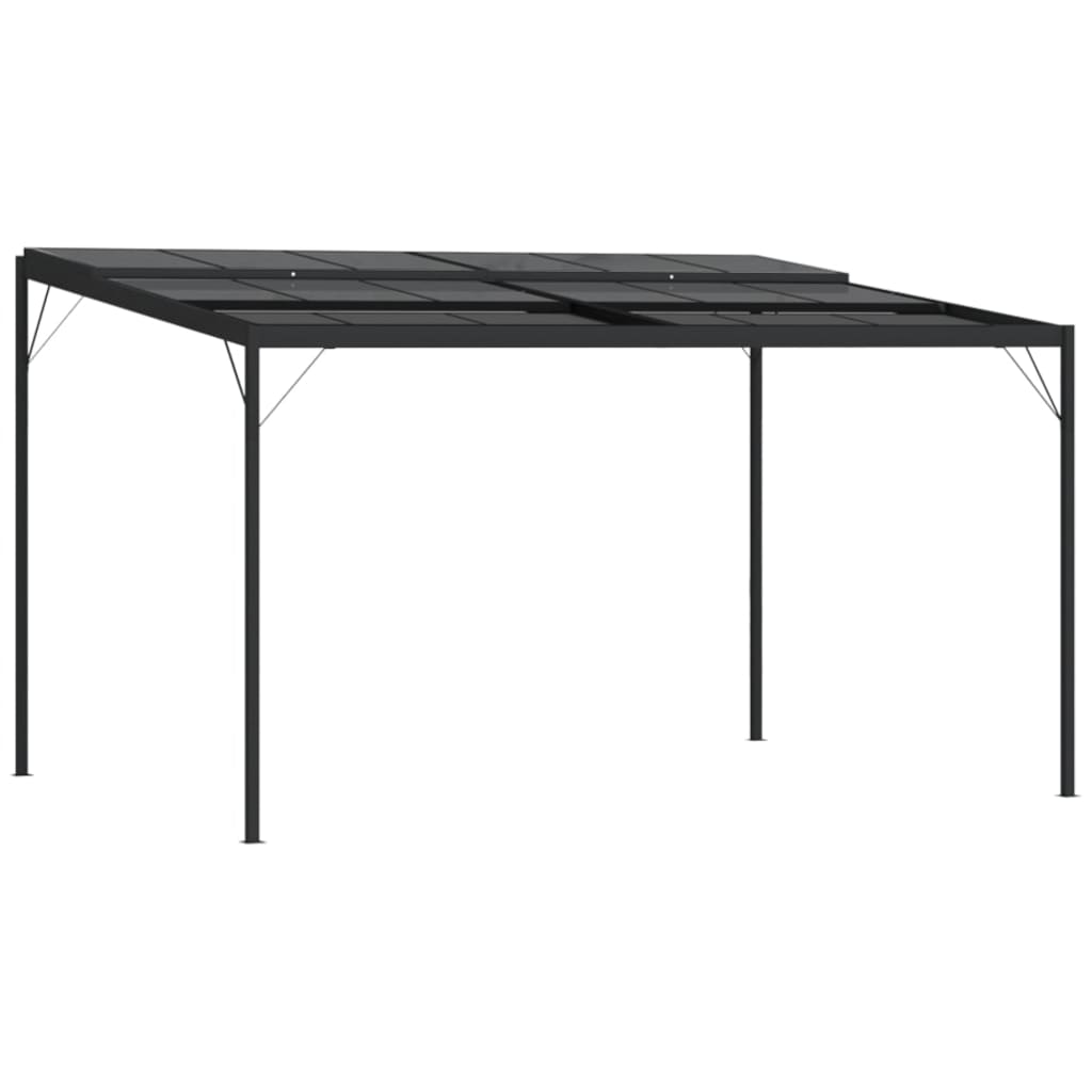 vidaXL Gazebo with Roof Anthracite 4x3x2.5 m Aluminium and Steel