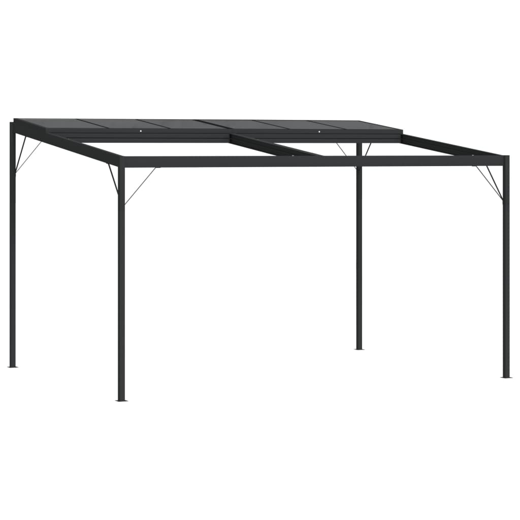 vidaXL Gazebo with Roof Anthracite 4x3x2.5 m Aluminium and Steel