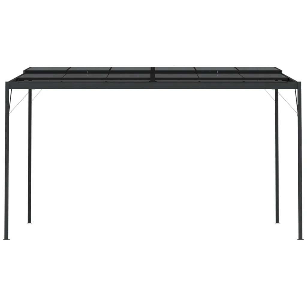 vidaXL Gazebo with Roof Anthracite 4x3x2.5 m Aluminium and Steel