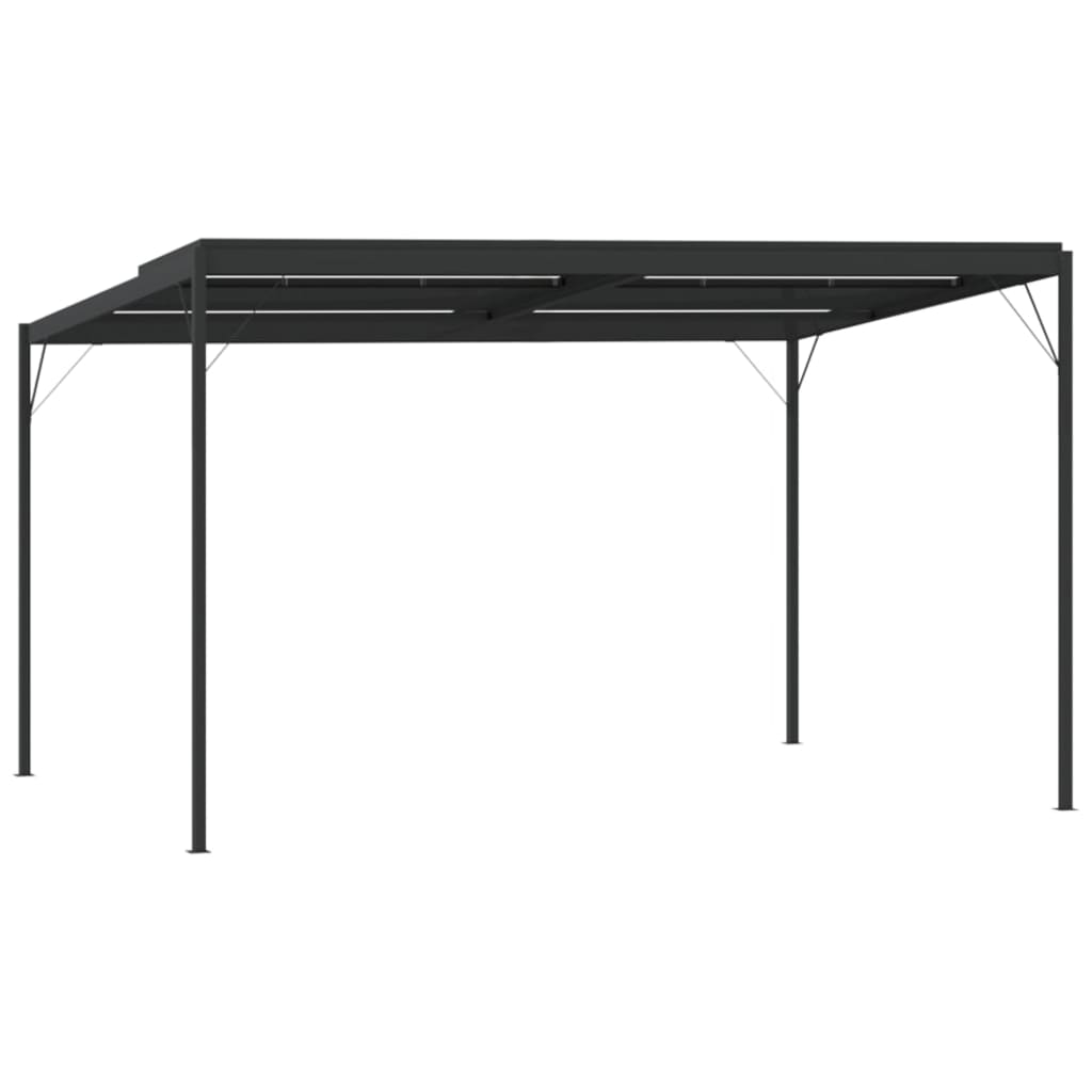 vidaXL Gazebo with Roof Anthracite 4x3x2.5 m Aluminium and Steel