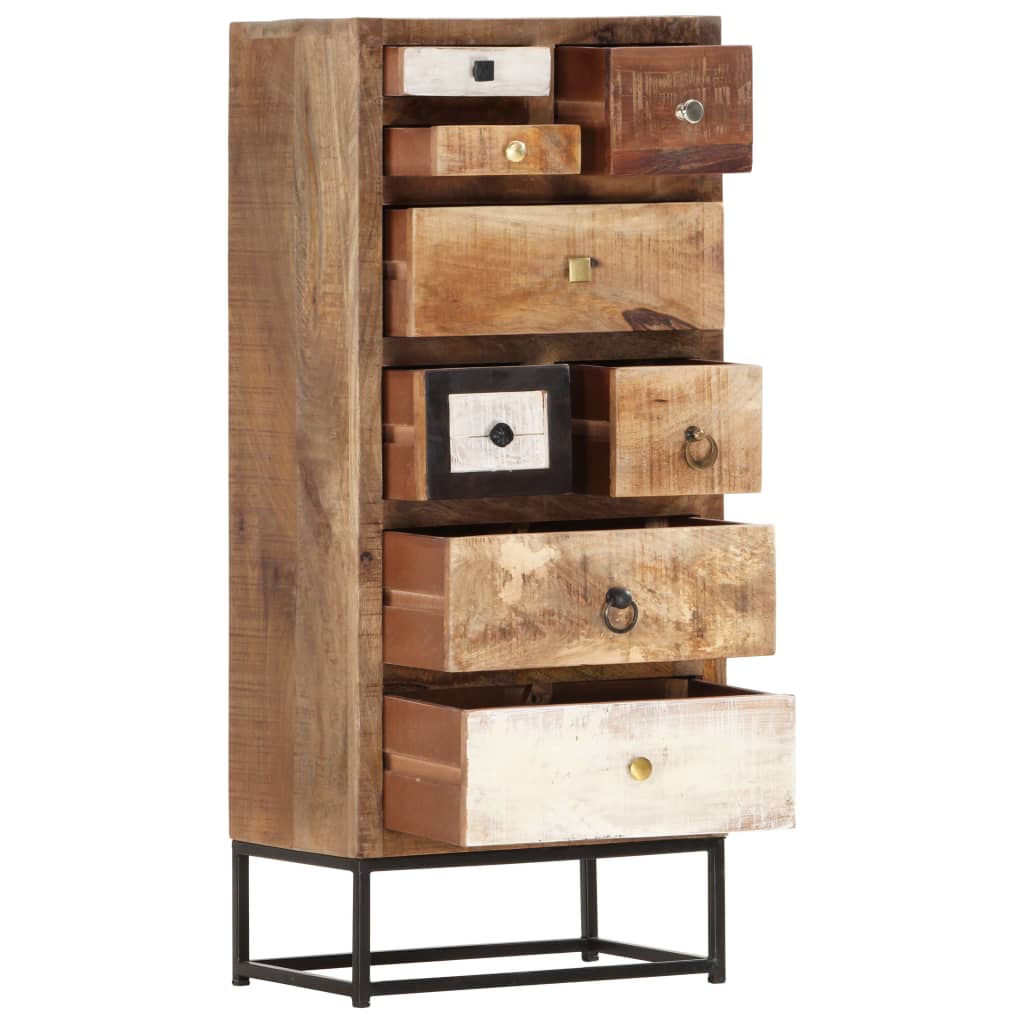 vidaXL Drawer Cabinet 45x30x105 cm Solid Reclaimed Wood
