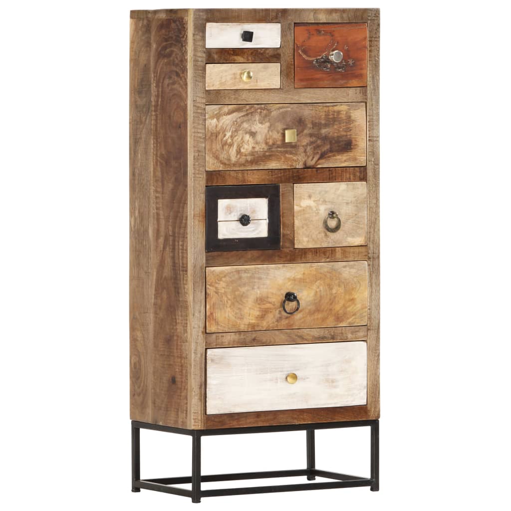 vidaXL Drawer Cabinet 45x30x105 cm Solid Reclaimed Wood