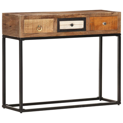 286511 vidaXL Console Table Gold 90x30x75 cm Solid Reclaimed Wood