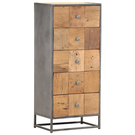 286529 vidaXL Drawer Cabinet 45x30x100 cm Solid Reclaimed Wood