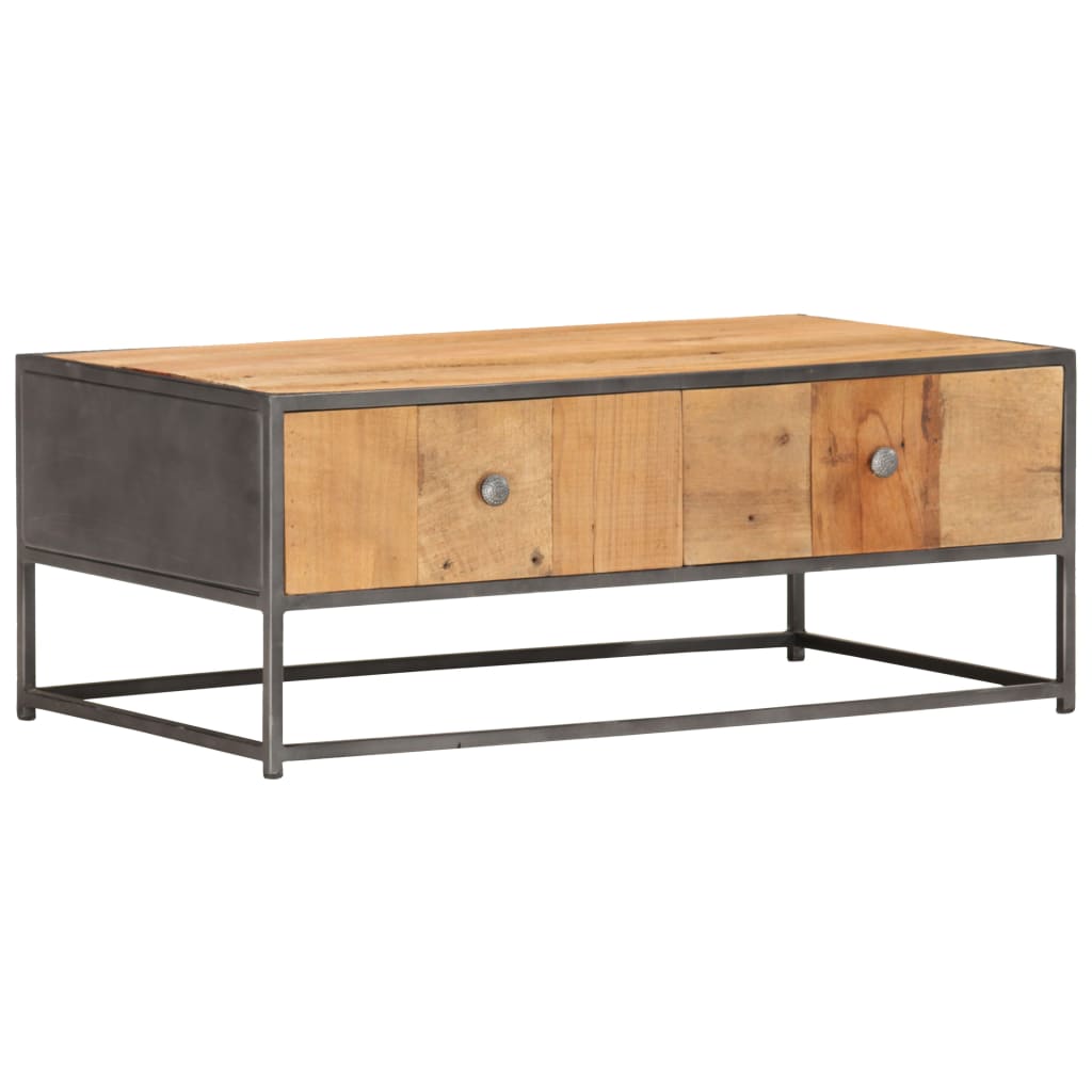 vidaXL Coffee Table 90x50x35 cm Solid Reclaimed Wood