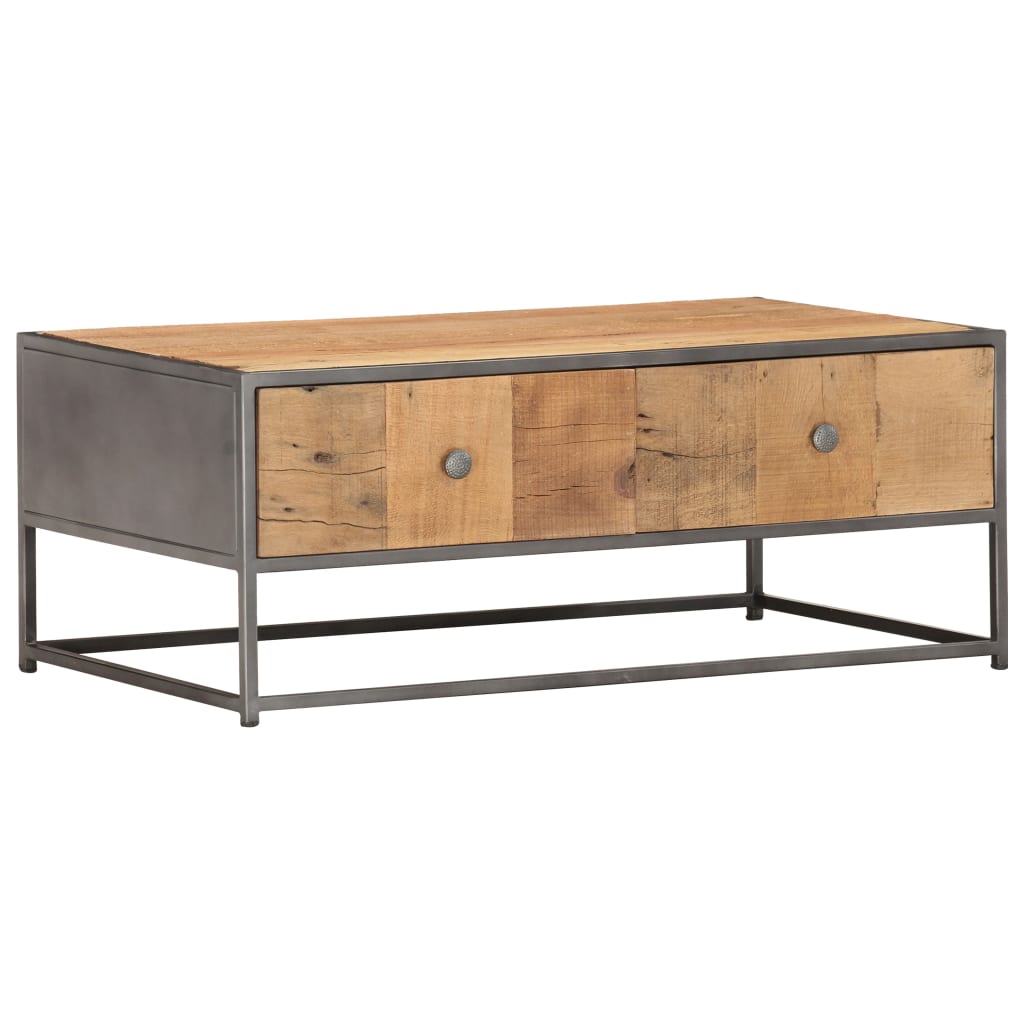 vidaXL Coffee Table 90x50x35 cm Solid Reclaimed Wood