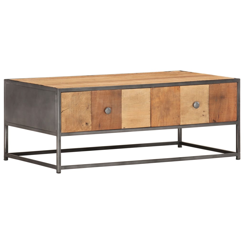 vidaXL Coffee Table 90x50x35 cm Solid Reclaimed Wood