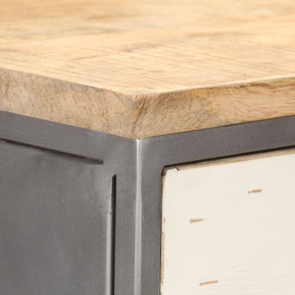 vidaXL Drawer Cabinet 45x30x105 cm Solid Mango Wood