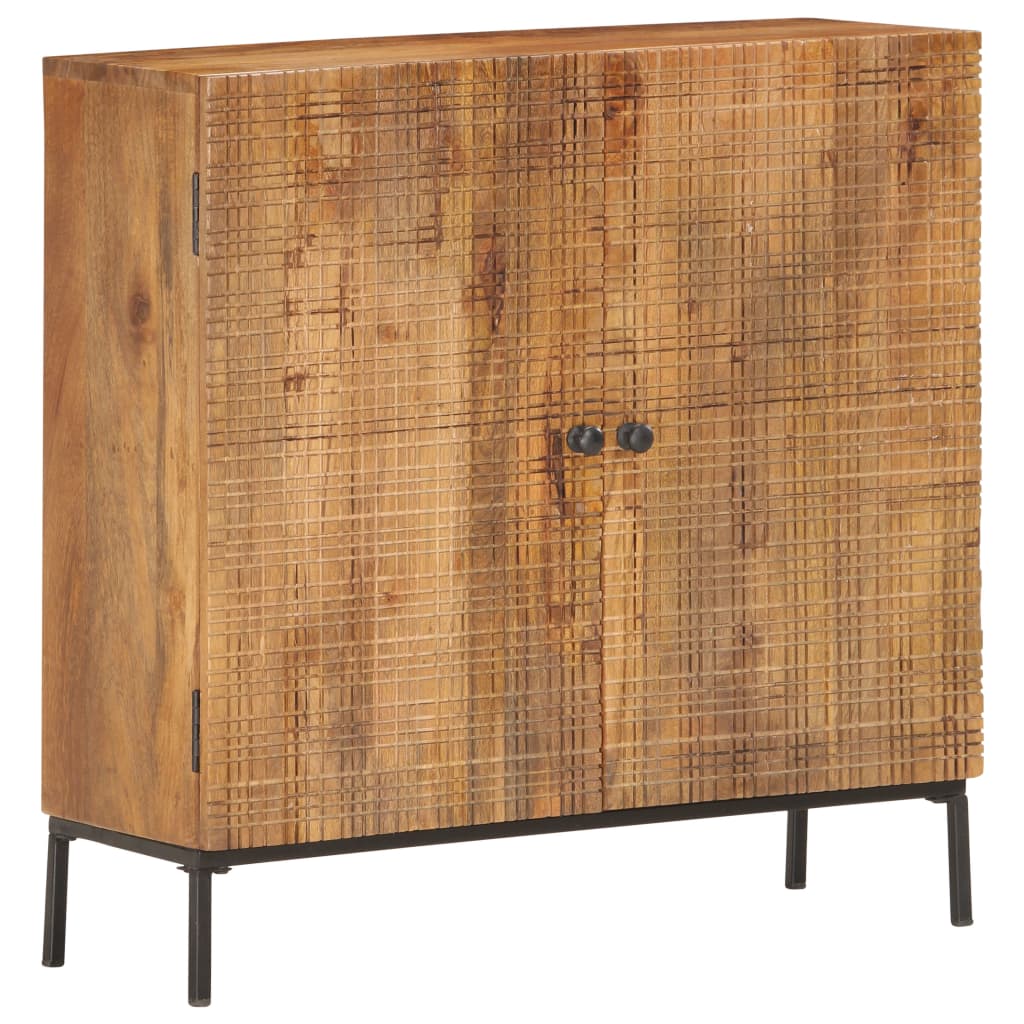 286558 vidaXL Sideboard 75x30x75 cm Solid Mango Wood