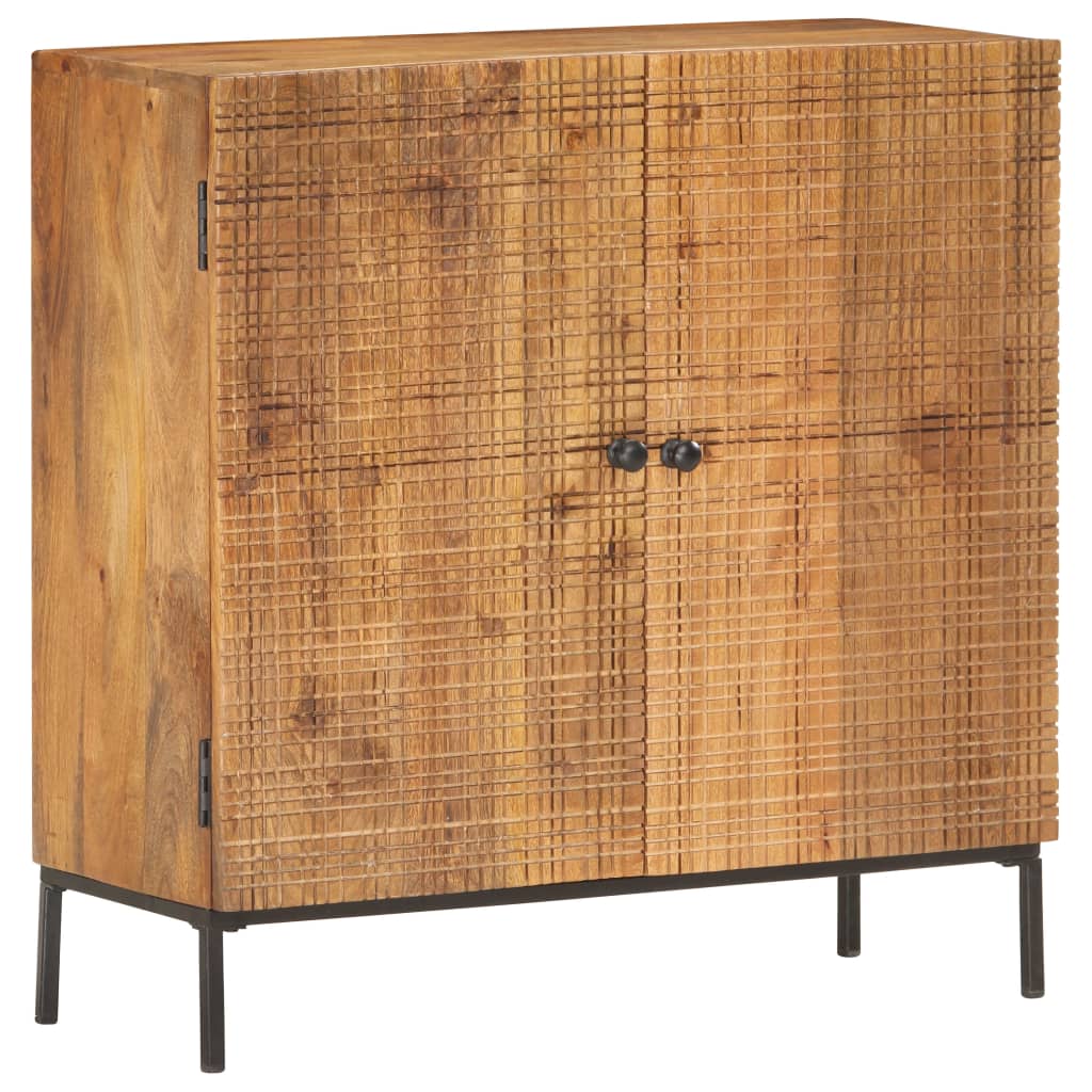 286558 vidaXL Sideboard 75x30x75 cm Solid Mango Wood