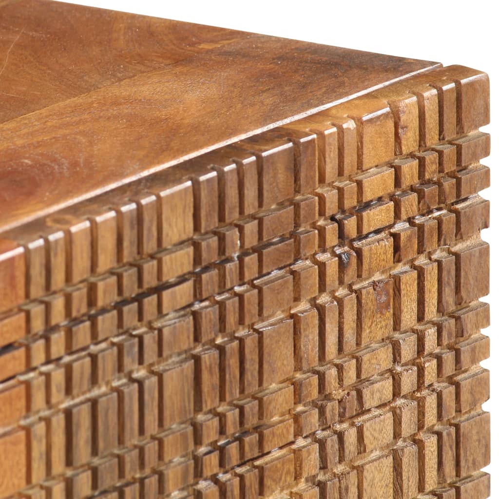 286558 vidaXL Sideboard 75x30x75 cm Solid Mango Wood
