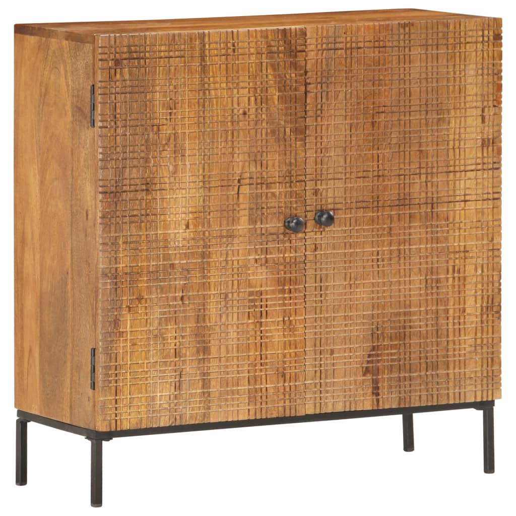 286558 vidaXL Sideboard 75x30x75 cm Solid Mango Wood