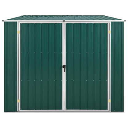 vidaXL Garden Shed Green 195x198x159 cm Galvanised Steel