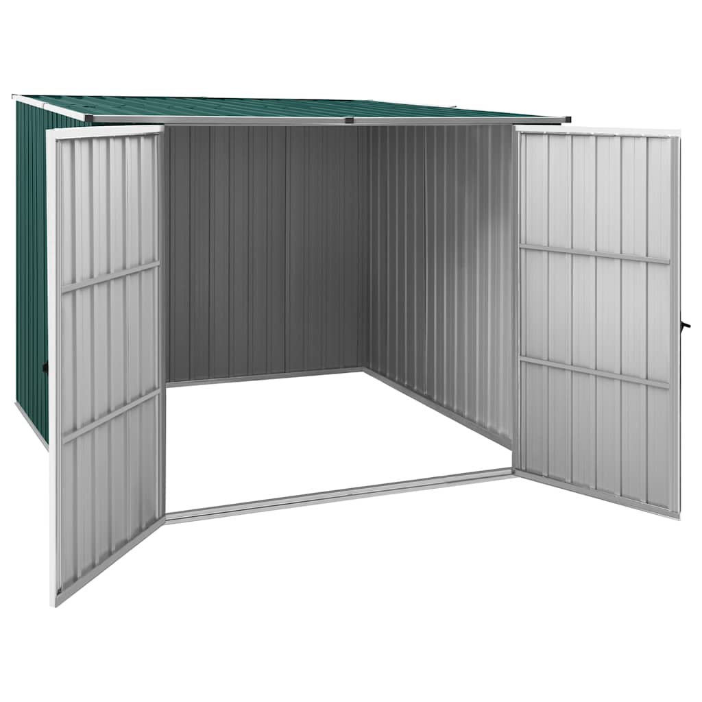 vidaXL Garden Shed Green 195x198x159 cm Galvanised Steel