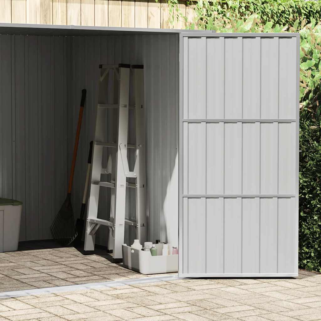 vidaXL Garden Shed Green 195x198x159 cm Galvanised Steel