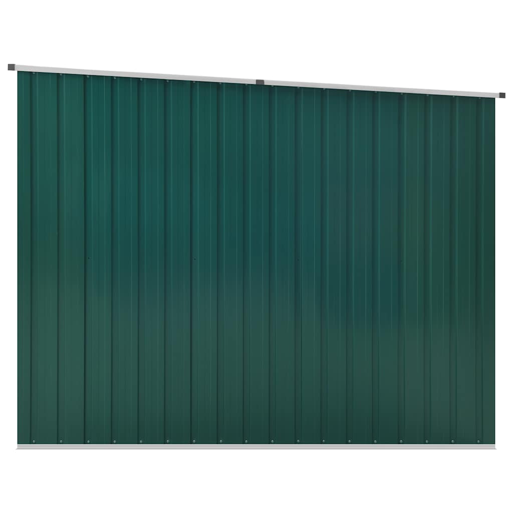 vidaXL Garden Shed Green 195x198x159 cm Galvanised Steel