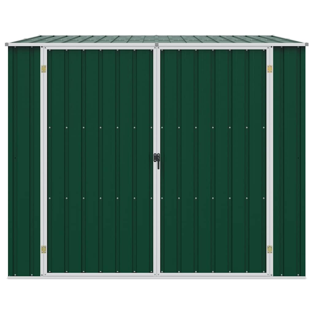 vidaXL Garden Shed Green 195x198x159 cm Galvanised Steel