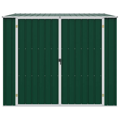 vidaXL Garden Shed Green 195x198x159 cm Galvanised Steel