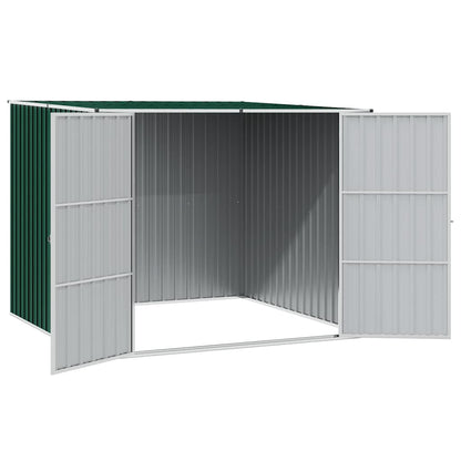 vidaXL Garden Shed Green 195x198x159 cm Galvanised Steel