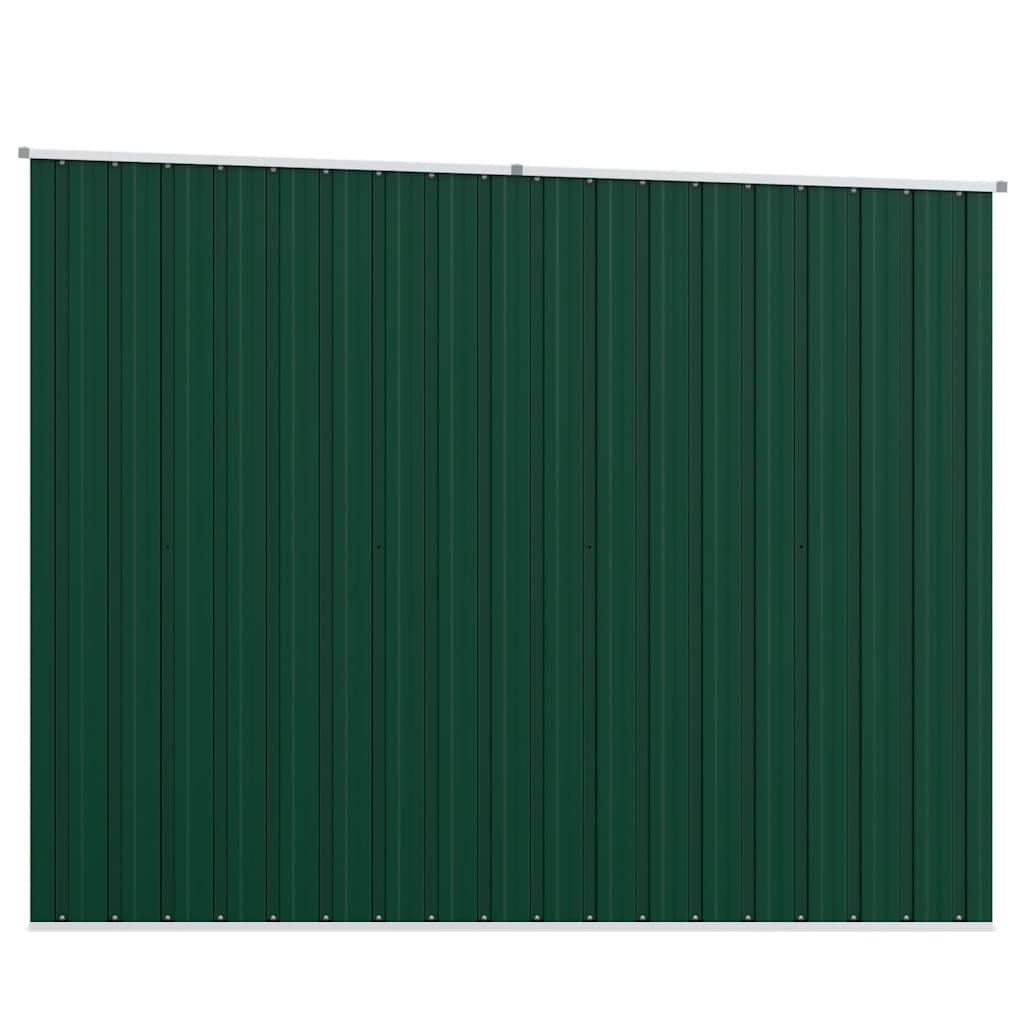 vidaXL Garden Shed Green 195x198x159 cm Galvanised Steel