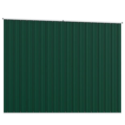 vidaXL Garden Shed Green 195x198x159 cm Galvanised Steel