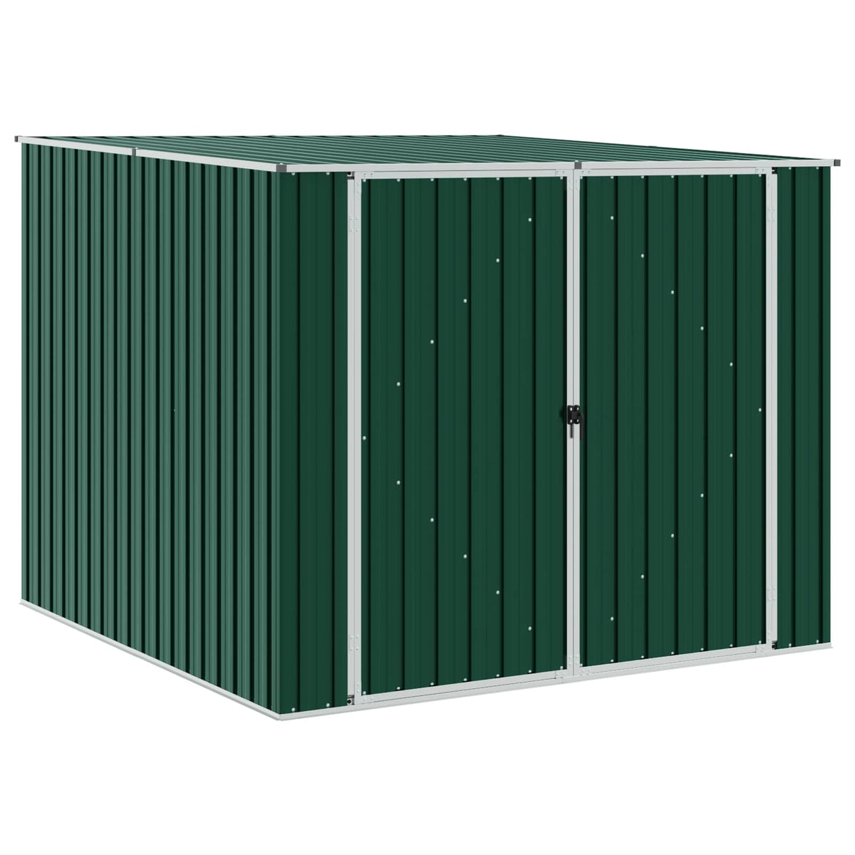 46253 vidaXL Garden Shed Green 195x198x159 cm Galvanised Steel