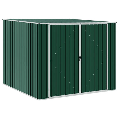 46253 vidaXL Garden Shed Green 195x198x159 cm Galvanised Steel