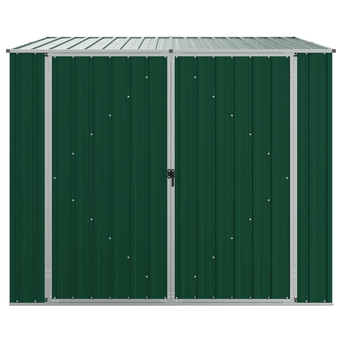 46253 vidaXL Garden Shed Green 195x198x159 cm Galvanised Steel