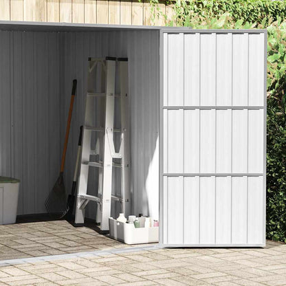 vidaXL Garden Shed Grey 195x198x159 cm Galvanised Steel