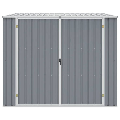 vidaXL Garden Shed Grey 195x198x159 cm Galvanised Steel