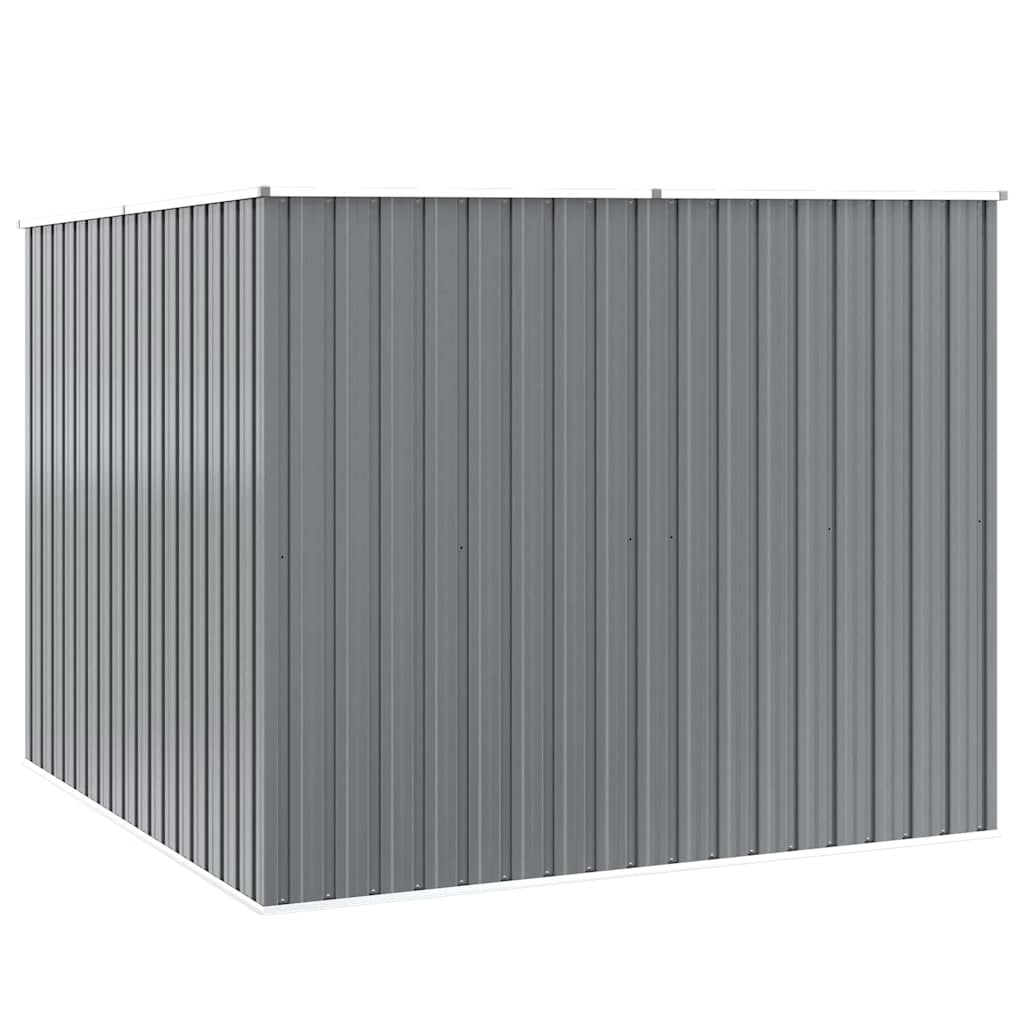 vidaXL Garden Shed Grey 195x198x159 cm Galvanised Steel