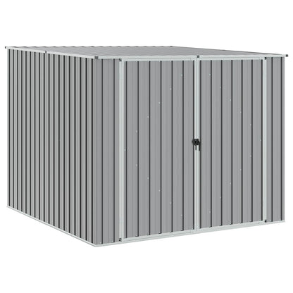 vidaXL Garden Shed Grey 195x198x159 cm Galvanised Steel