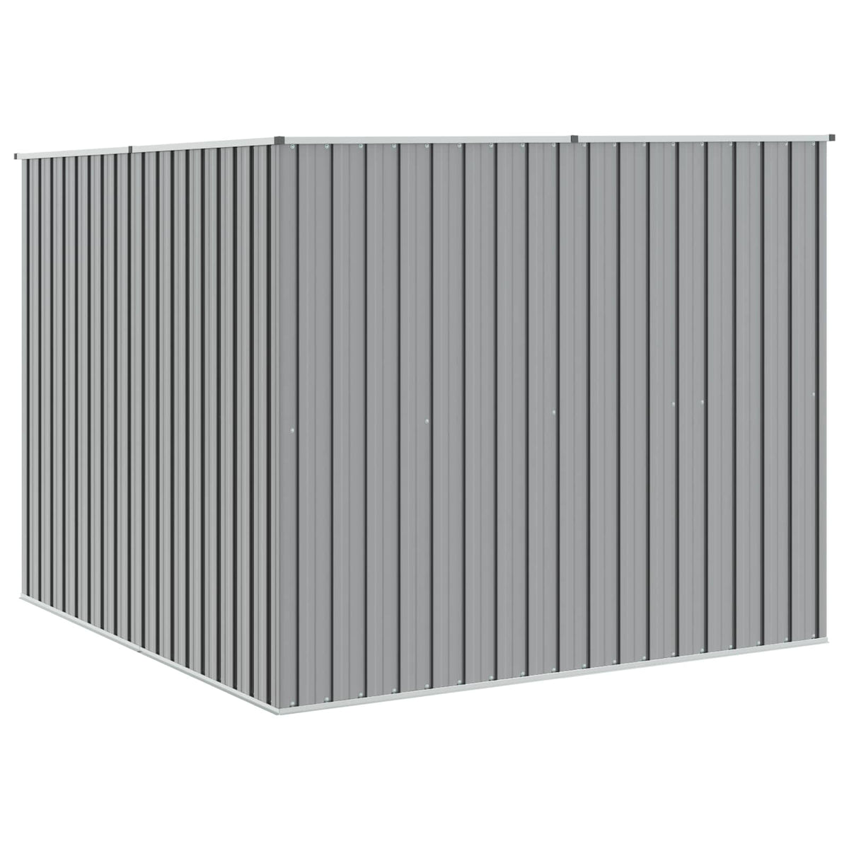 vidaXL Garden Shed Grey 195x198x159 cm Galvanised Steel