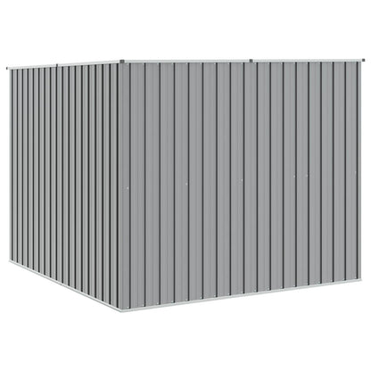 vidaXL Garden Shed Grey 195x198x159 cm Galvanised Steel