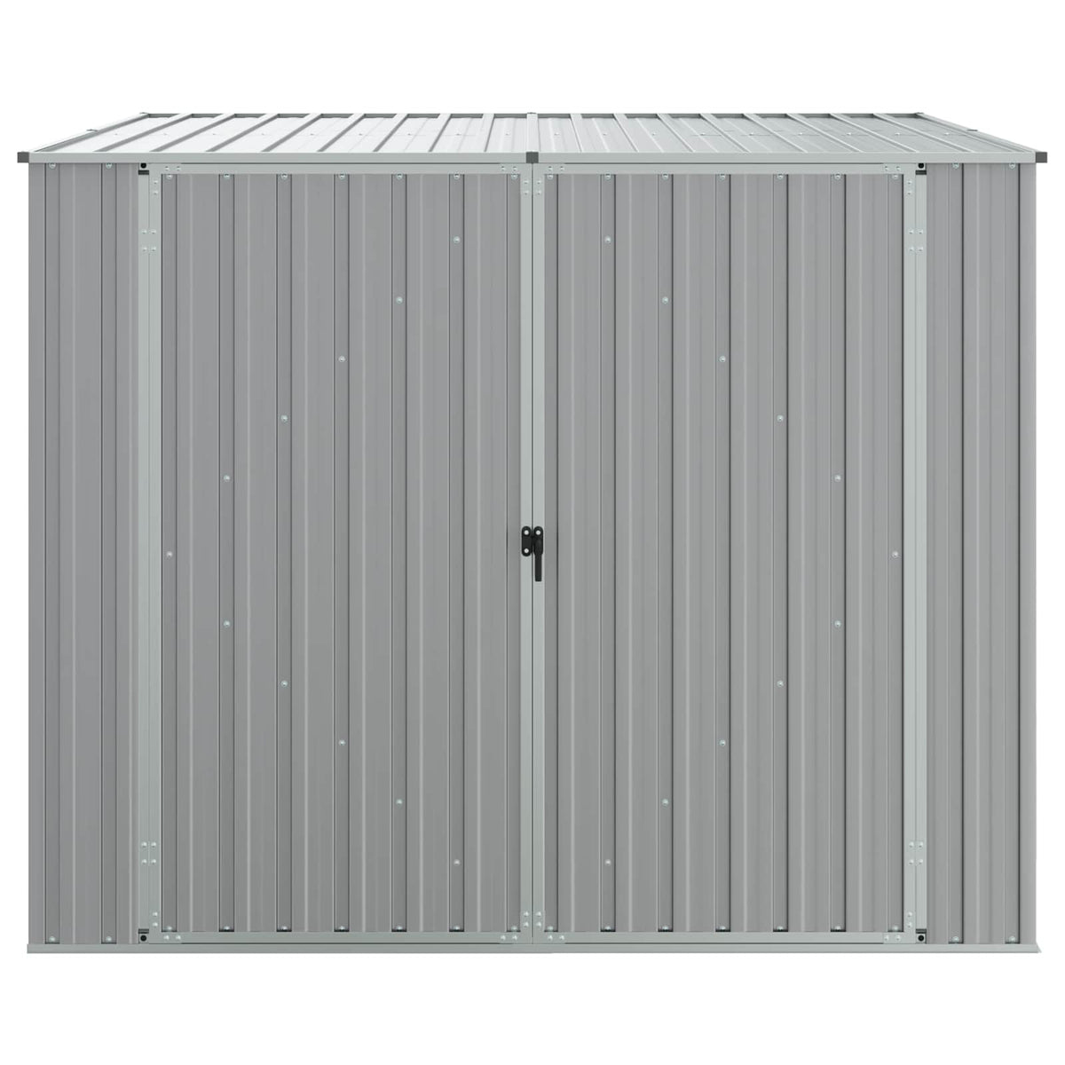 vidaXL Garden Shed Grey 195x198x159 cm Galvanised Steel