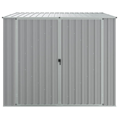 vidaXL Garden Shed Grey 195x198x159 cm Galvanised Steel