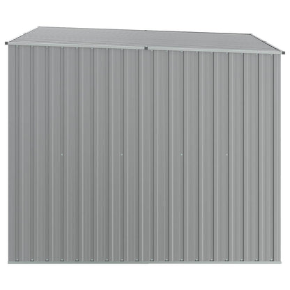 vidaXL Garden Shed Grey 195x198x159 cm Galvanised Steel